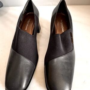 Women's NATURALIZER Size 8.5M Shoes Casual Soft Leather Blue Slip-on Pump 678N72